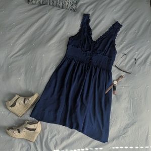 American Eagle Outfitters Midi Blue Dress